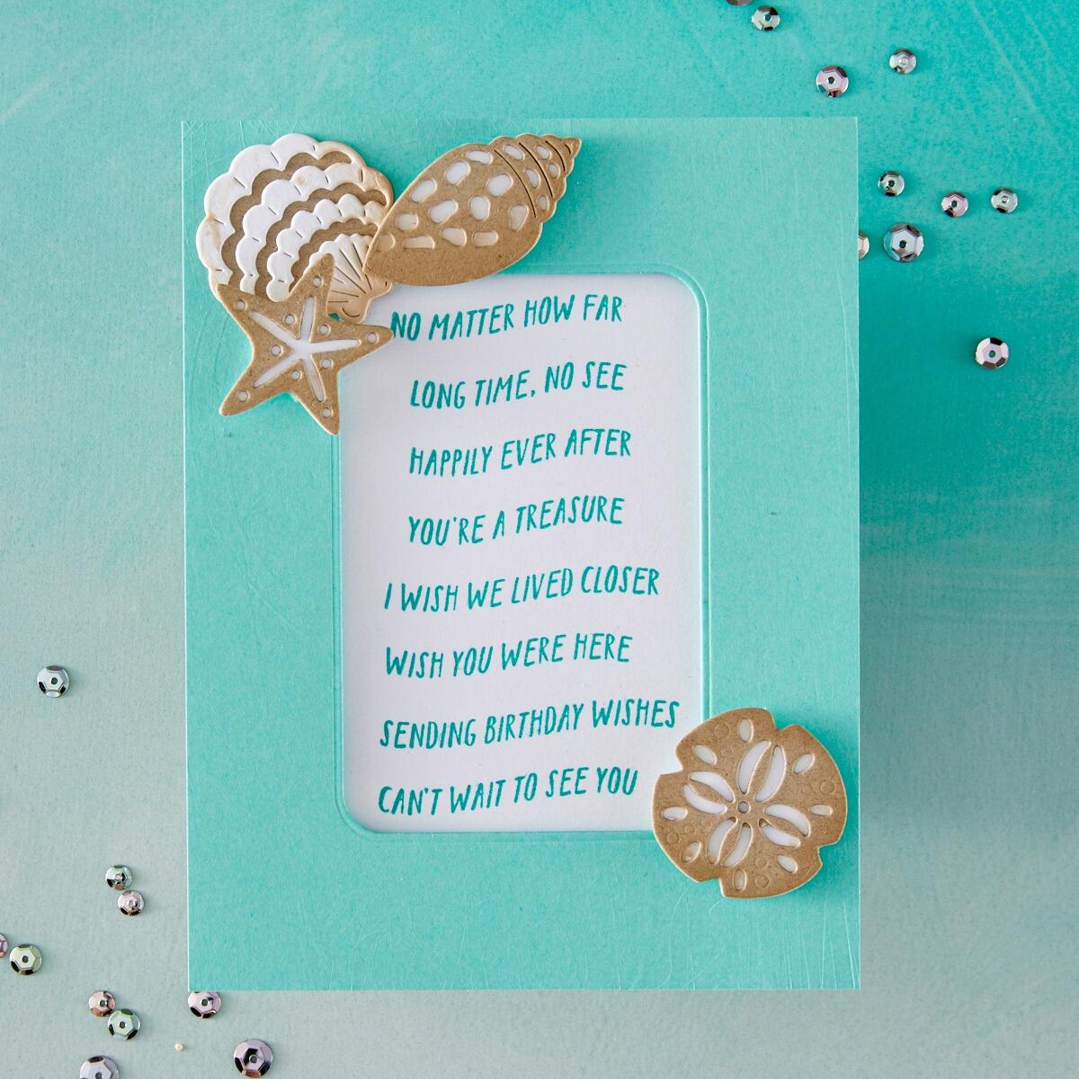 Hero Arts Banner Days Stamp & Cut Set from the Summer by The Shore Collection - CraftSource Market: Craft Supplies & Kits Papercraft > Stamps > Photopolymer Stamps