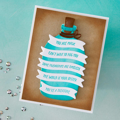 Hero Arts Banner Days Stamp & Cut Set from the Summer by The Shore Collection - CraftSource Market: Craft Supplies & Kits Papercraft > Stamps > Photopolymer Stamps
