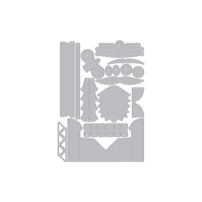 Hero Arts Big Mouth Nutcracker Etched Dies from the Crackin' Christmas Collection - CraftSource Market: Craft Supplies & Kits Papercraft > Dies > Metal Cutting Dies