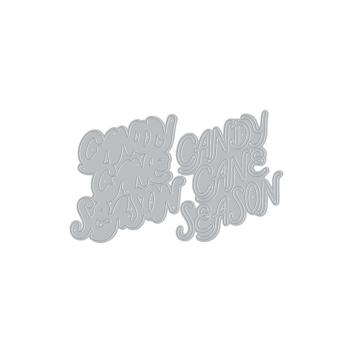Hero Arts Candy Cane Season Etched Dies from the Candy Cane Season Collection - CraftSource Market: Craft Supplies & Kits Papercraft > Dies > Metal Cutting Dies