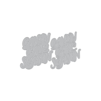 Hero Arts Candy Cane Season Etched Dies from the Candy Cane Season Collection - CraftSource Market: Craft Supplies & Kits Papercraft > Dies > Metal Cutting Dies