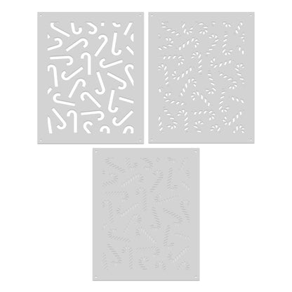Hero Arts Candy Cane Toss Up Stencil from the Candy Cane Season Collection - CraftSource Market: Craft Supplies & Kits Papercraft > Stencils