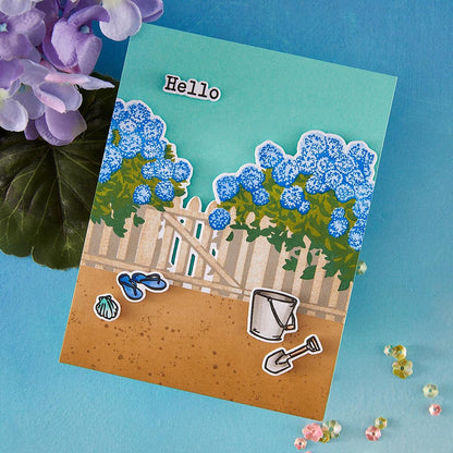 Hero Arts Coastal Blooms HeroScape Stamp & Cut Set from the Seaside Blooms Collection - CraftSource Market: Craft Supplies & Kits Papercraft > Stamps > Photopolymer Stamps