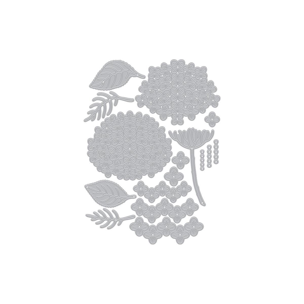 Hero Arts Layered Hydrangea Etched Dies from the Seaside Blooms Collection - CraftSource Market: Craft Supplies & Kits Papercraft > Dies > Metal Cutting Dies