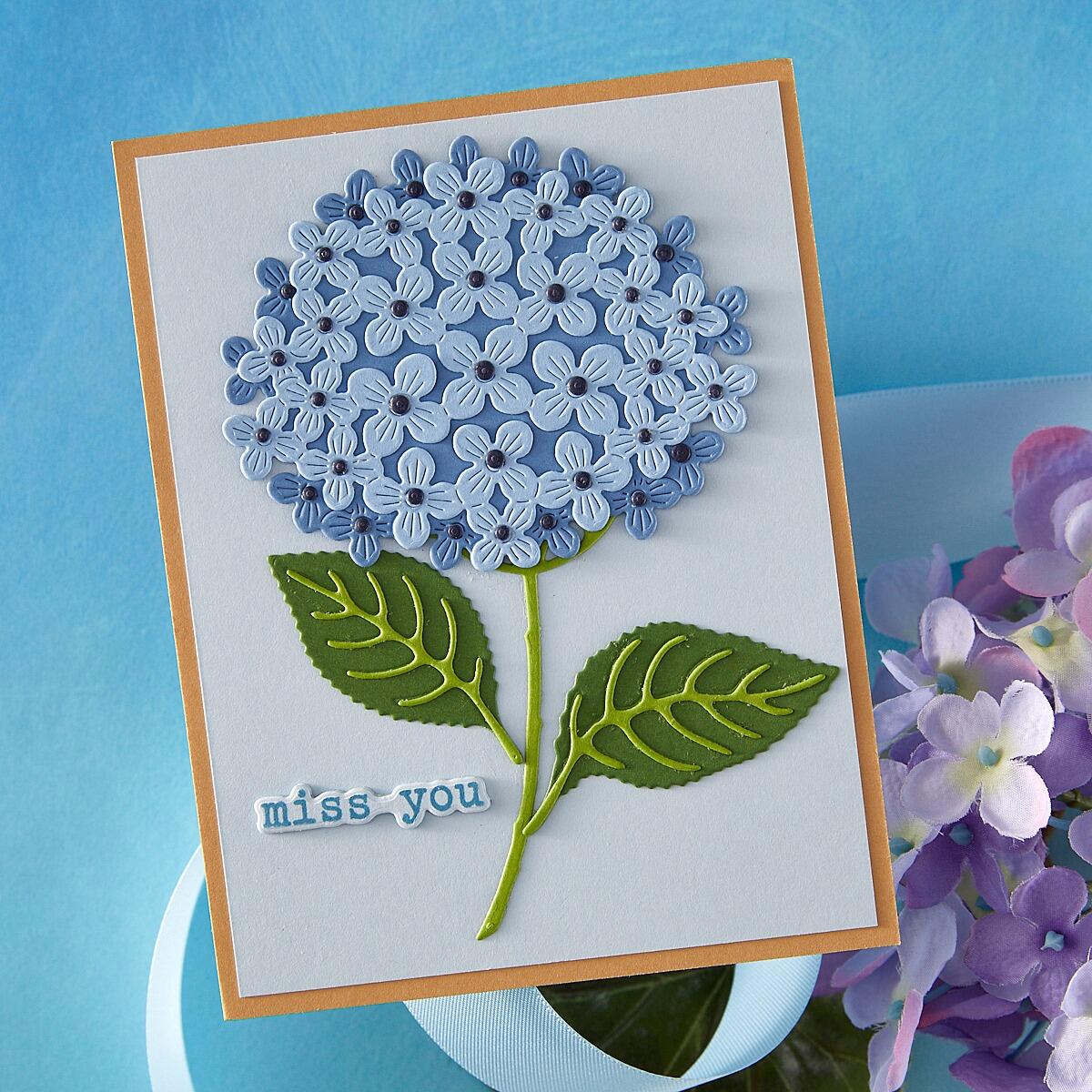 Hero Arts Layered Hydrangea Etched Dies from the Seaside Blooms Collection - CraftSource Market: Craft Supplies & Kits Papercraft > Dies > Metal Cutting Dies