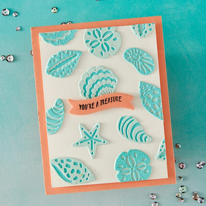 Hero Arts Sophisticated Shells Etched Dies from the Summer by The Shore Collection - CraftSource Market: Craft Supplies & Kits Papercraft > Dies > Metal Cutting Dies