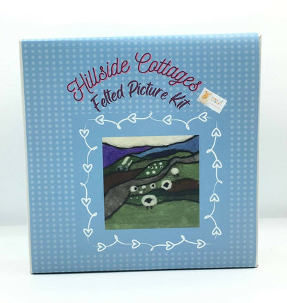 Hillside Cottages Felted Picture Kit - CraftSource Market: Craft Supplies & Kits
