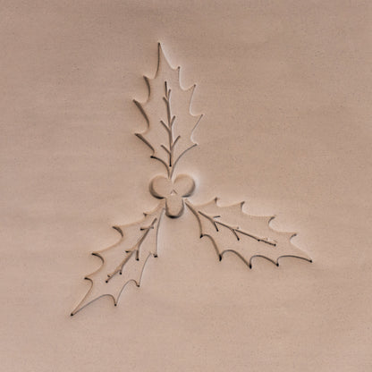 Holly Leaf & Berry Stamps - 3 Sizes