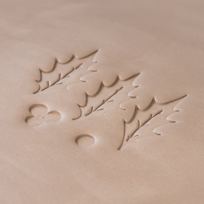 Holly Leaf & Berry Stamps - 3 Sizes