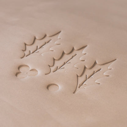 Holly Leaf & Berry Stamps - 3 Sizes - CraftSource Market: Craft Supplies & Kits Stamps