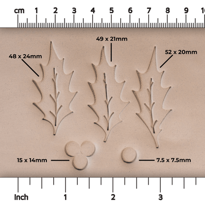 Holly Leaf & Berry Stamps - 3 Sizes - CraftSource Market: Craft Supplies & Kits Stamps