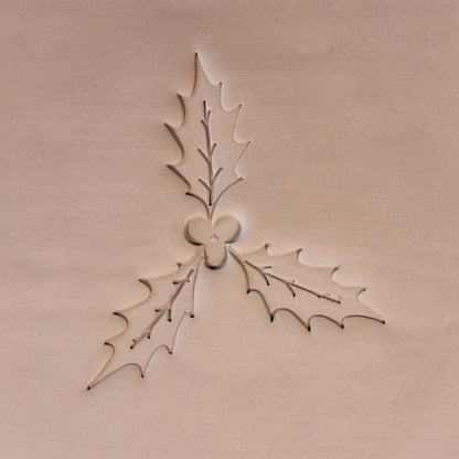 Holly Leaf & Berry Stamps - 3 Sizes - CraftSource Market: Craft Supplies & Kits Stamps