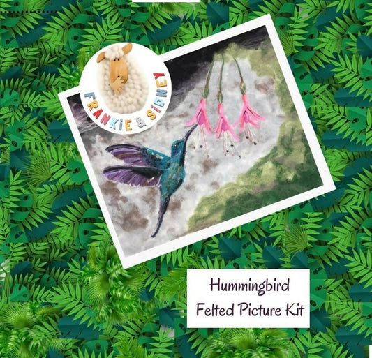 Humming Bird Picture Felting Kit - CraftSource Market: Craft Supplies & Kits