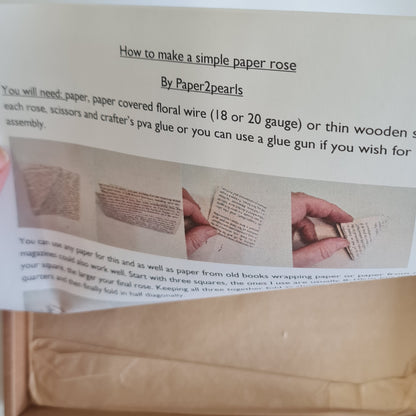 Origami Paper Rose Kit