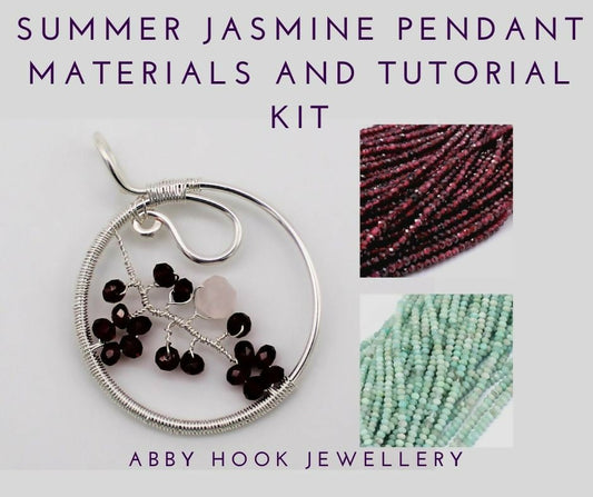 Jewellery Making Kit - Summer Jasmine Pendant - CraftSource Market: Craft Supplies & Kits