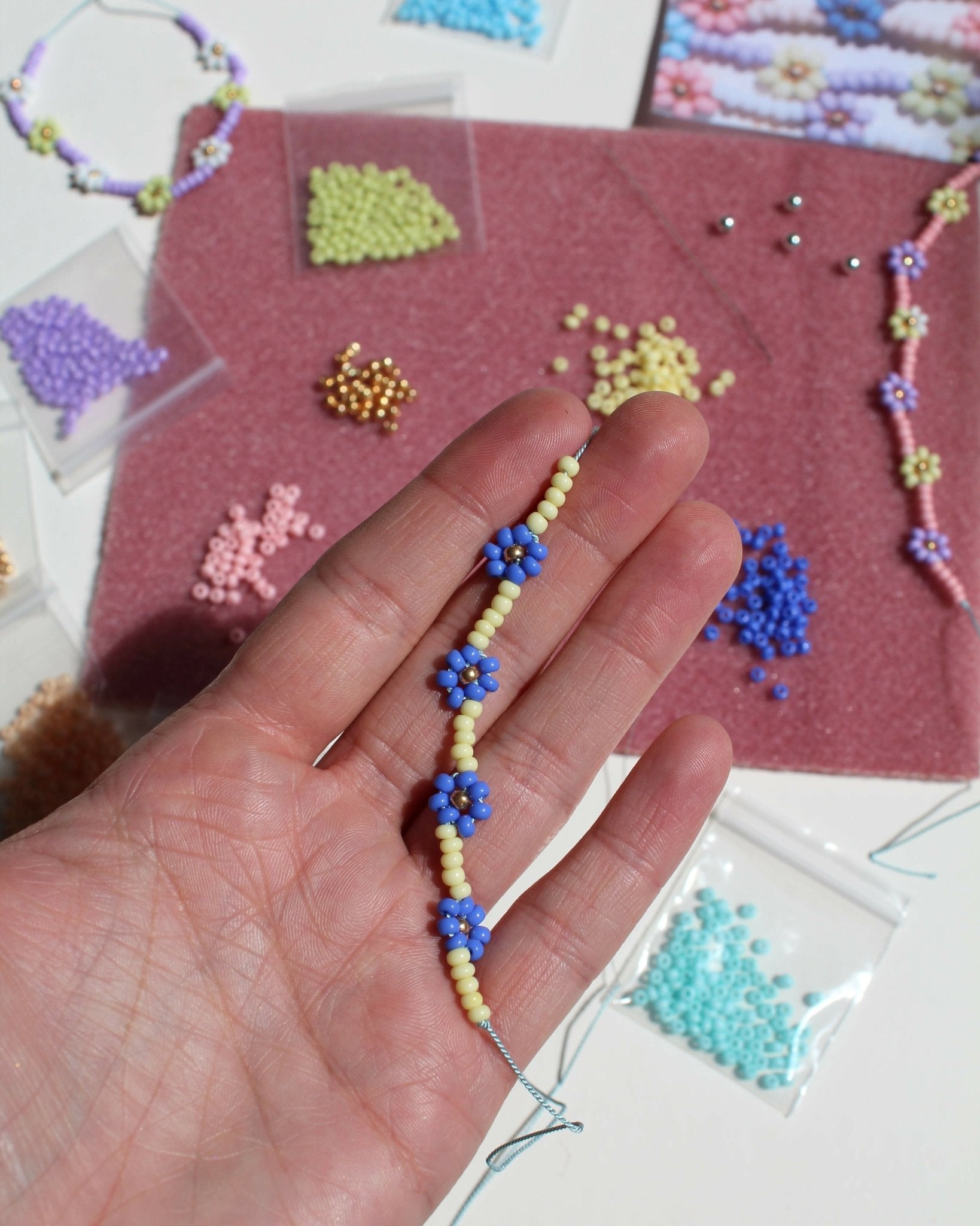 Jewellery Making Kit - The Daisy Bracelet - CraftSource Market: Craft Supplies & Kits Jewellery Making