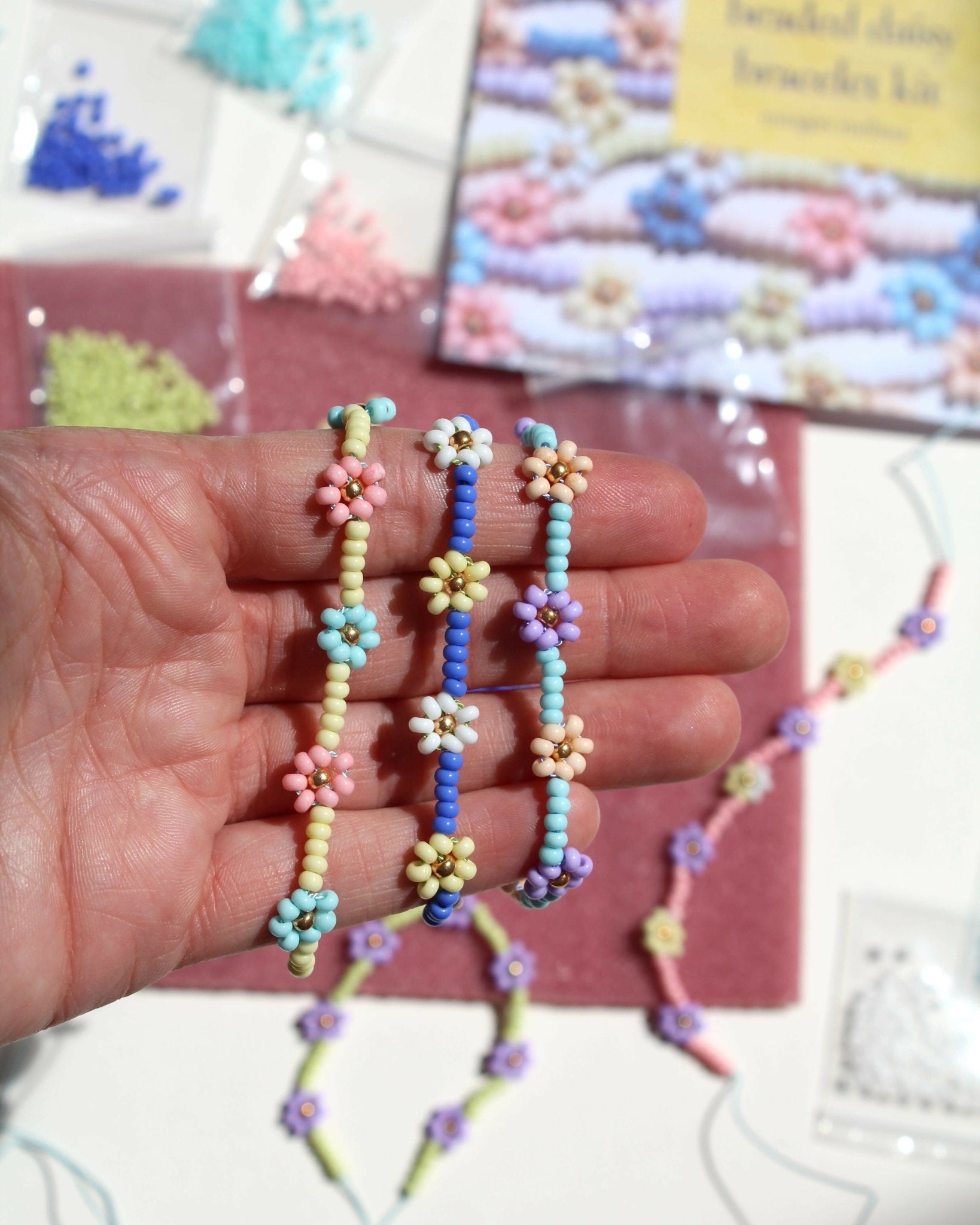 Jewellery Making Kit - The Daisy Bracelet - CraftSource Market: Craft Supplies & Kits Jewellery Making