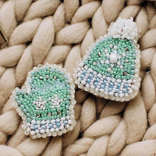 Jewellery Making Kit - Winter Time Beaded Brooch - CraftSource Market: Craft Supplies & Kits Beading Kit