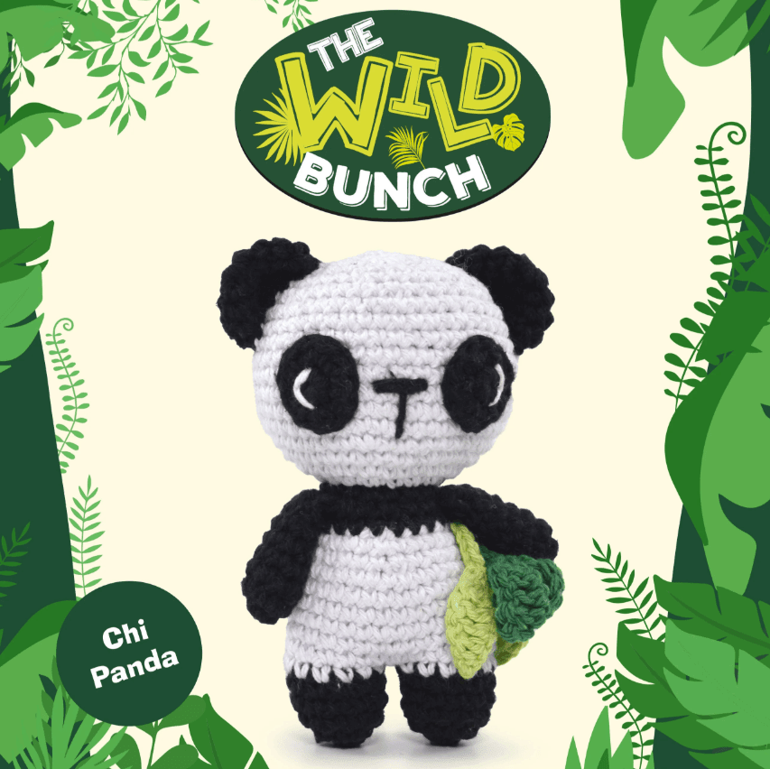 Knitty Critters The Wild Bunch - Chi Panda - CraftSource Market: Craft Supplies & Kits Crochet