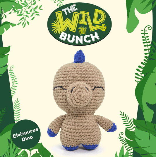 Knitty Critters The Wild Bunch - Elvisaurus Dino - CraftSource Market: Craft Supplies & Kits Crochet