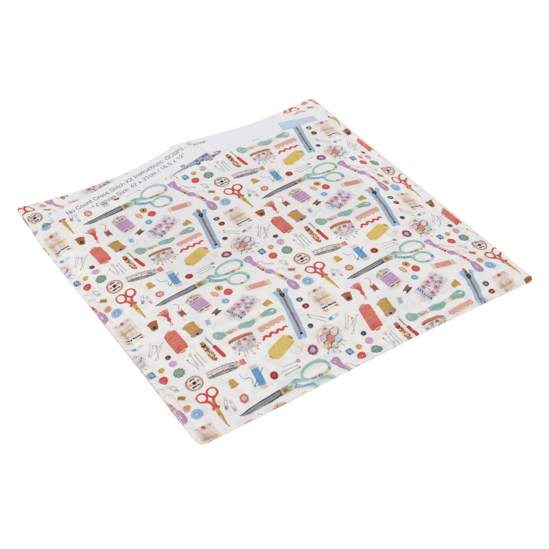 Large Haby Notions Project Pouch – Clear Front Craft & Embroidery Storage Bag - CraftSource Market: Craft Supplies & Kits Craft Storage