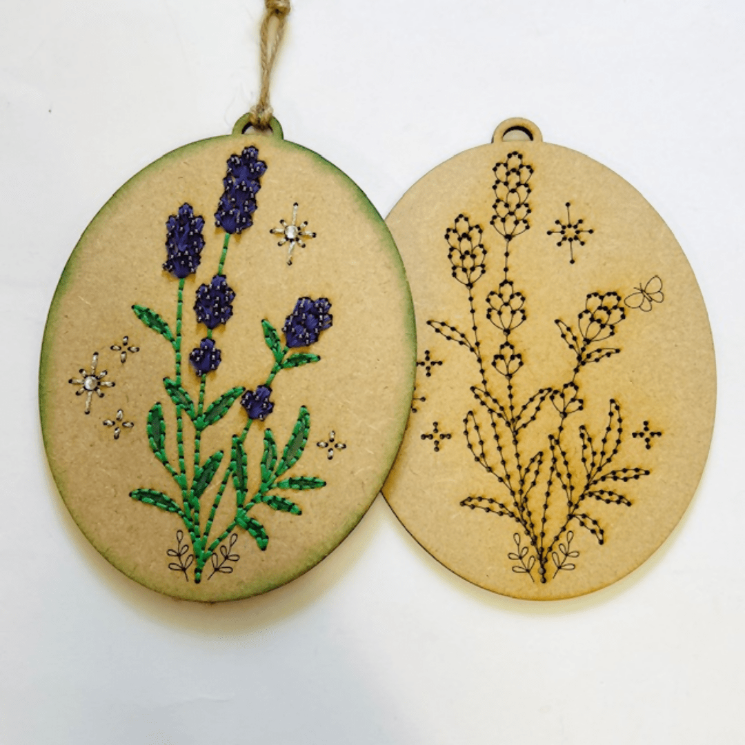 Lavender Embroidery Kit - CraftSource Market: Craft Supplies & Kits Embroidery