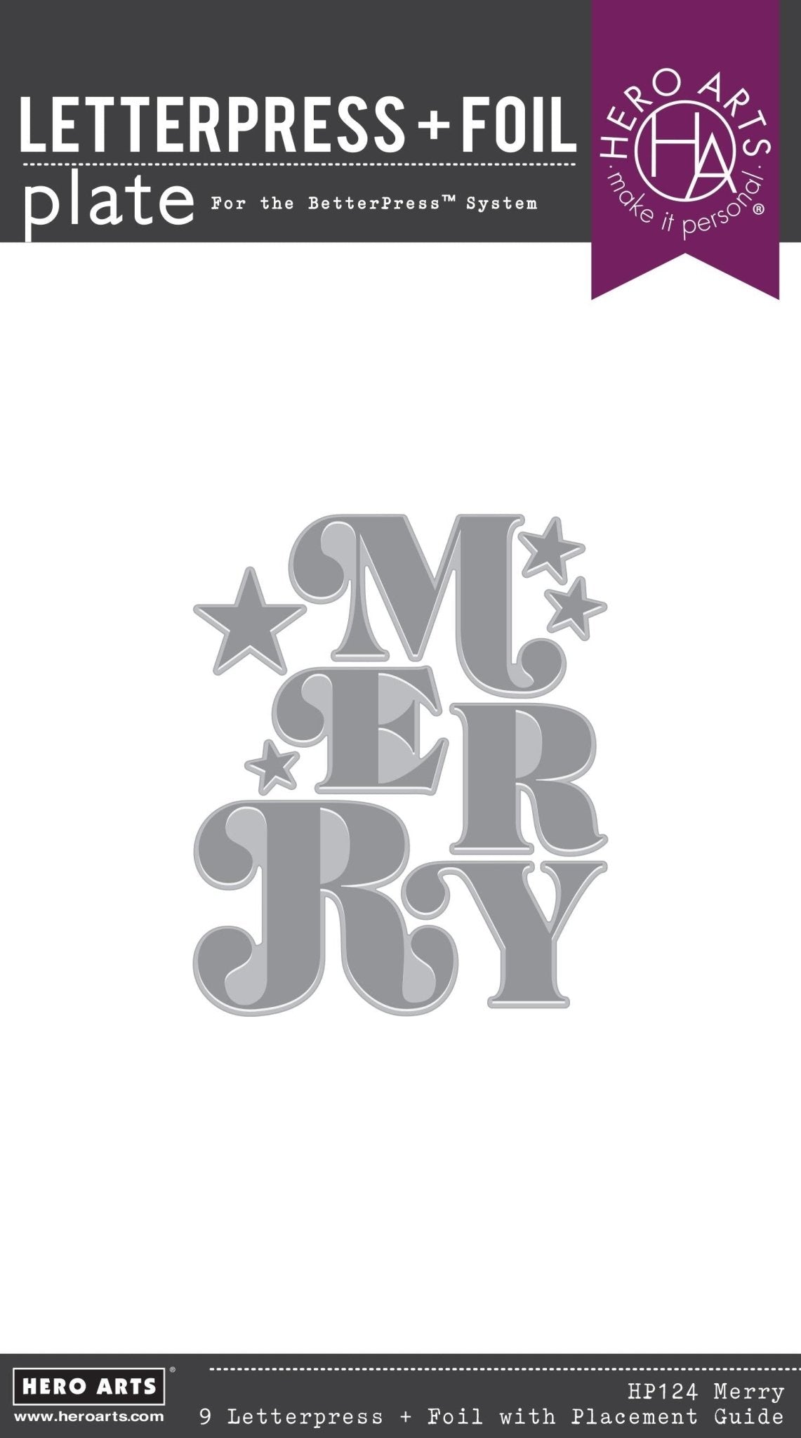 LetterPress & Foil Set - Merry - CraftSource Market: Craft Supplies & Kits Betterpress