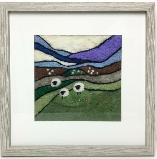Meadow View Felted Picture Kit - CraftSource Market: Craft Supplies & Kits