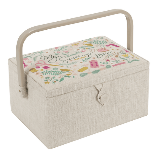 Medium Embroidered Sewing Box - CraftSource Market: Craft Supplies & Kits Craft Storage