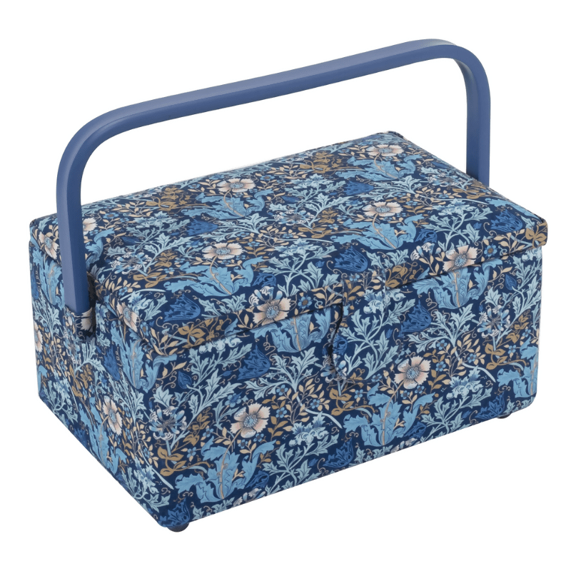 Medium Wooblock Floral Sewing Box - CraftSource Market: Craft Supplies & Kits Craft Storage