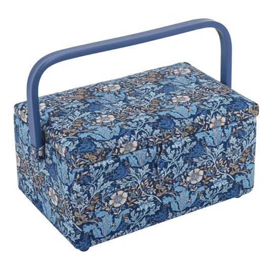 Medium Wooblock Floral Sewing Box - CraftSource Market: Craft Supplies & Kits Craft Storage