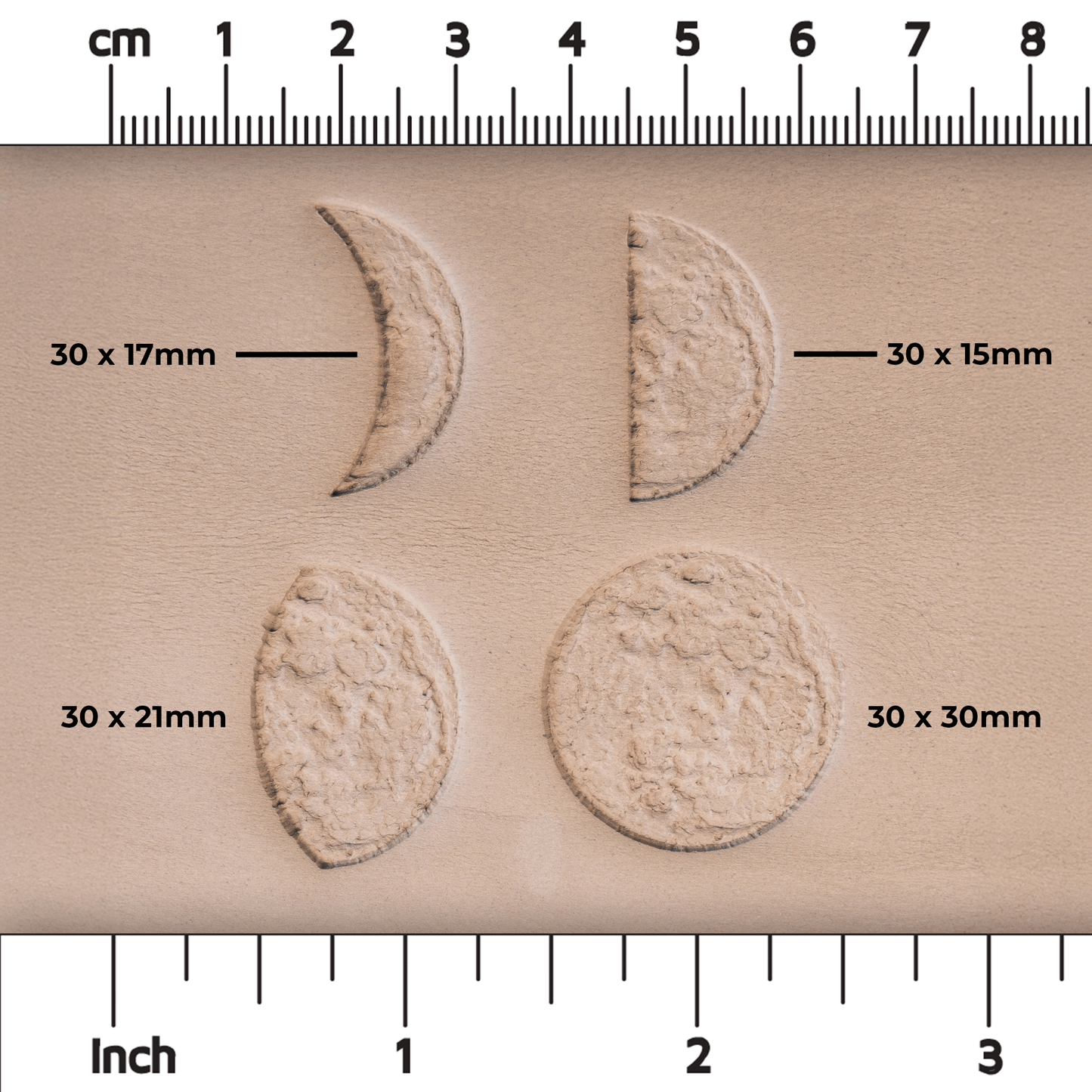 Moon Phases Set of Four Stamps