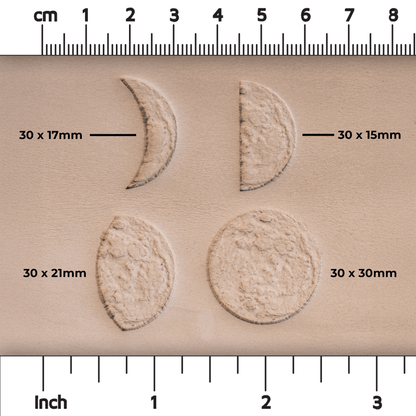 Moon Phases Set of Four Stamps