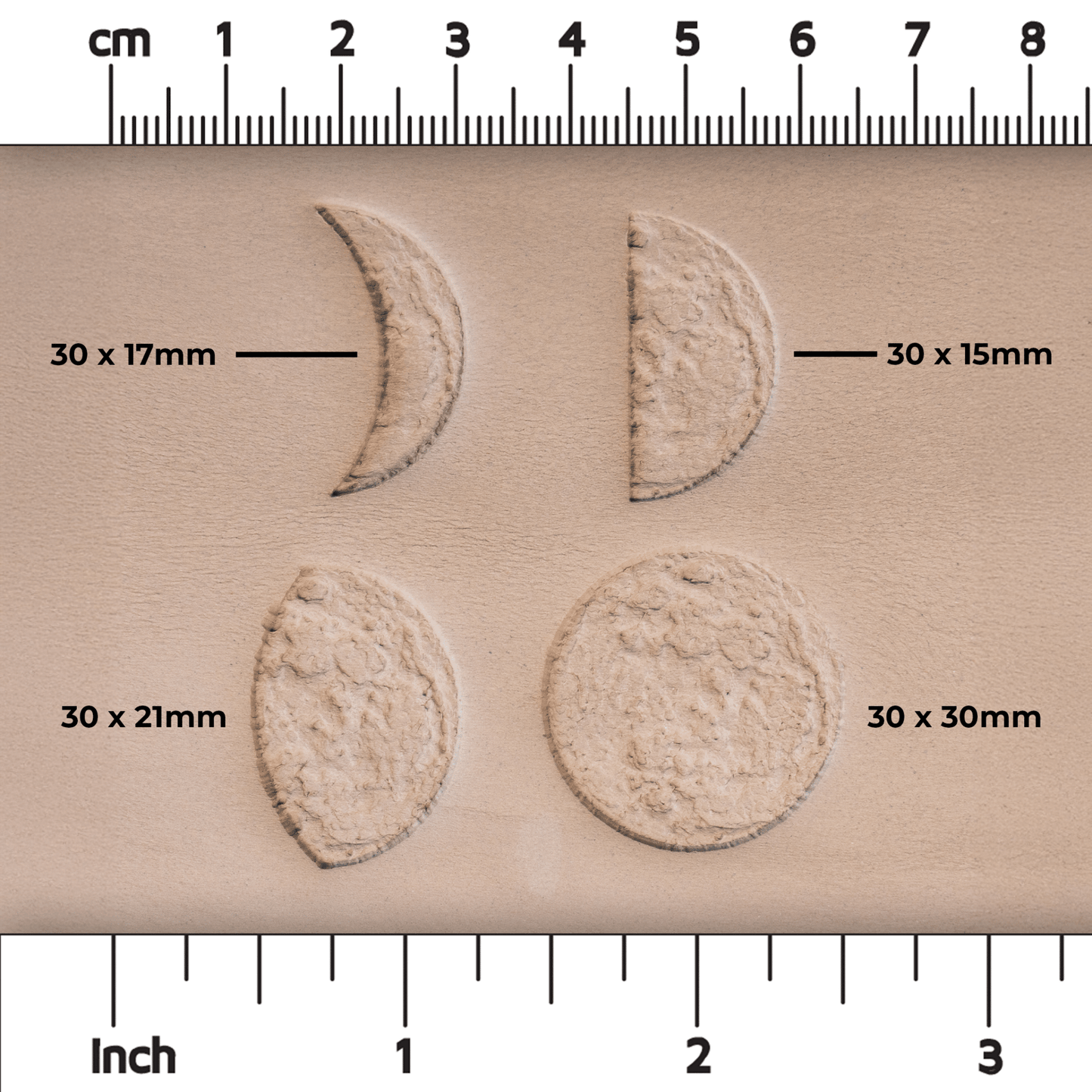 Moon Phases Set of Four Stamps - CraftSource Market: Craft Supplies & Kits Stamps