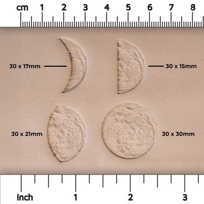Moon Phases Set of Four Stamps - CraftSource Market: Craft Supplies & Kits Stamps