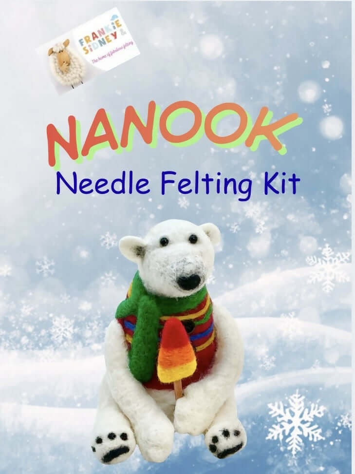 Nanook Polar Bear Needle Felting Kit - CraftSource Market: Craft Supplies & Kits Needle Felting