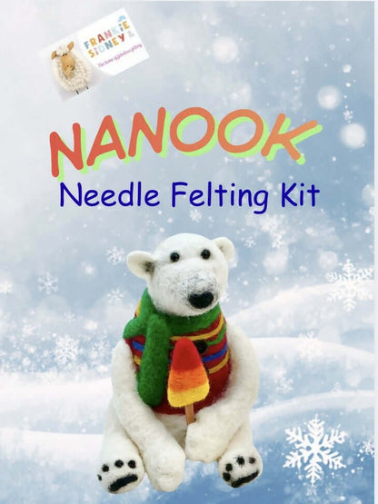 Nanook Polar Bear Needle Felting Kit - CraftSource Market: Craft Supplies & Kits Needle Felting