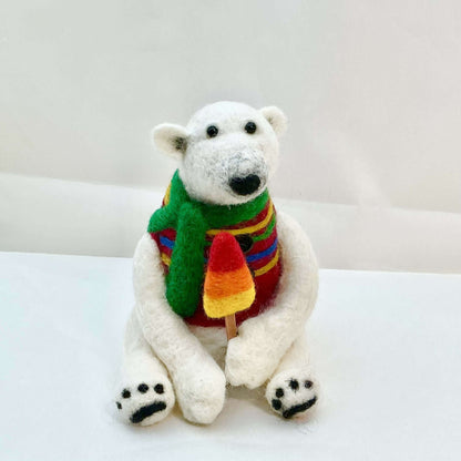 Nanook Polar Bear Needle Felting Kit - CraftSource Market: Craft Supplies & Kits Needle Felting