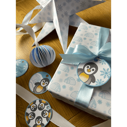 Patterned Paper - Penguin Gift Tags - CraftSource Market: Craft Supplies & Kits Paper