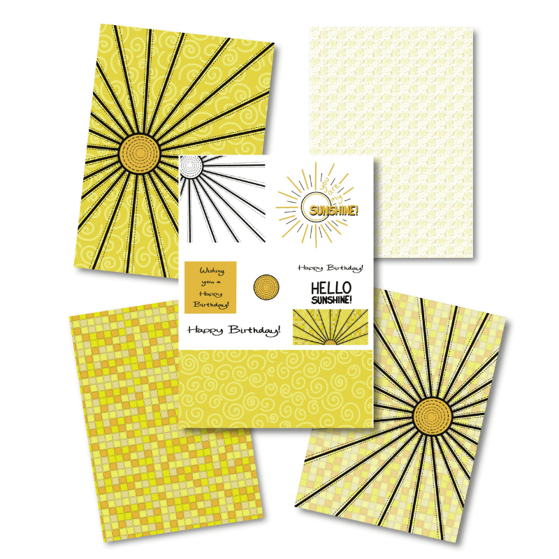 Patterned Papers - Sunshine Quilt - CraftSource Market: Craft Supplies & Kits Paper