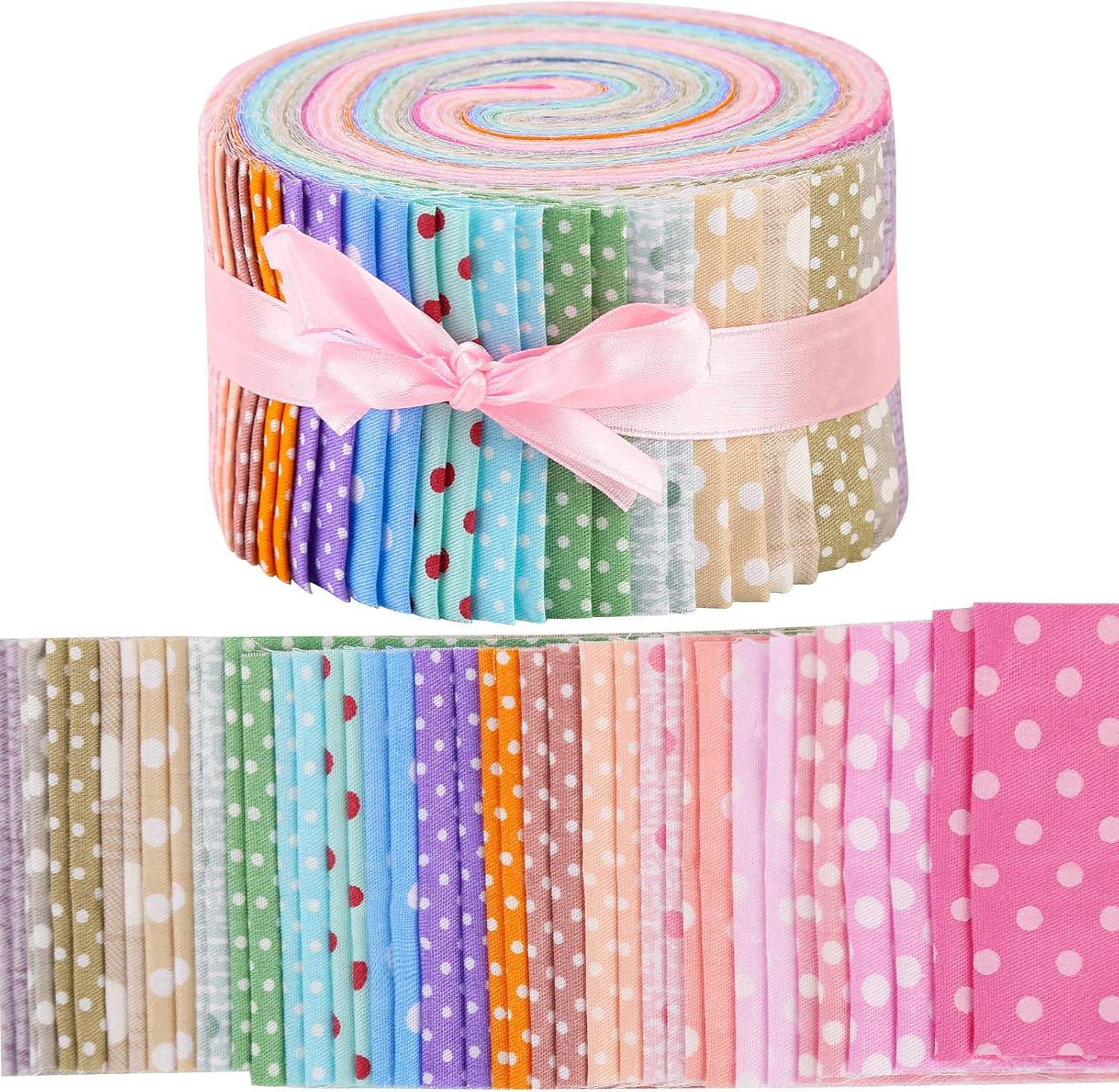 Pre - Cut Polka Dot Printed Jelly Rolls Strips - CraftSource Market: Craft Supplies & Kits Jelly Rolls