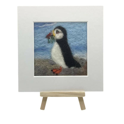Puffin Mini Picture Felting Kit - CraftSource Market: Craft Supplies & Kits