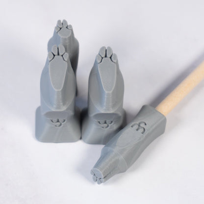 Rabbit Paw Stamp Set - CraftSource Market: Craft Supplies & Kits Stamps
