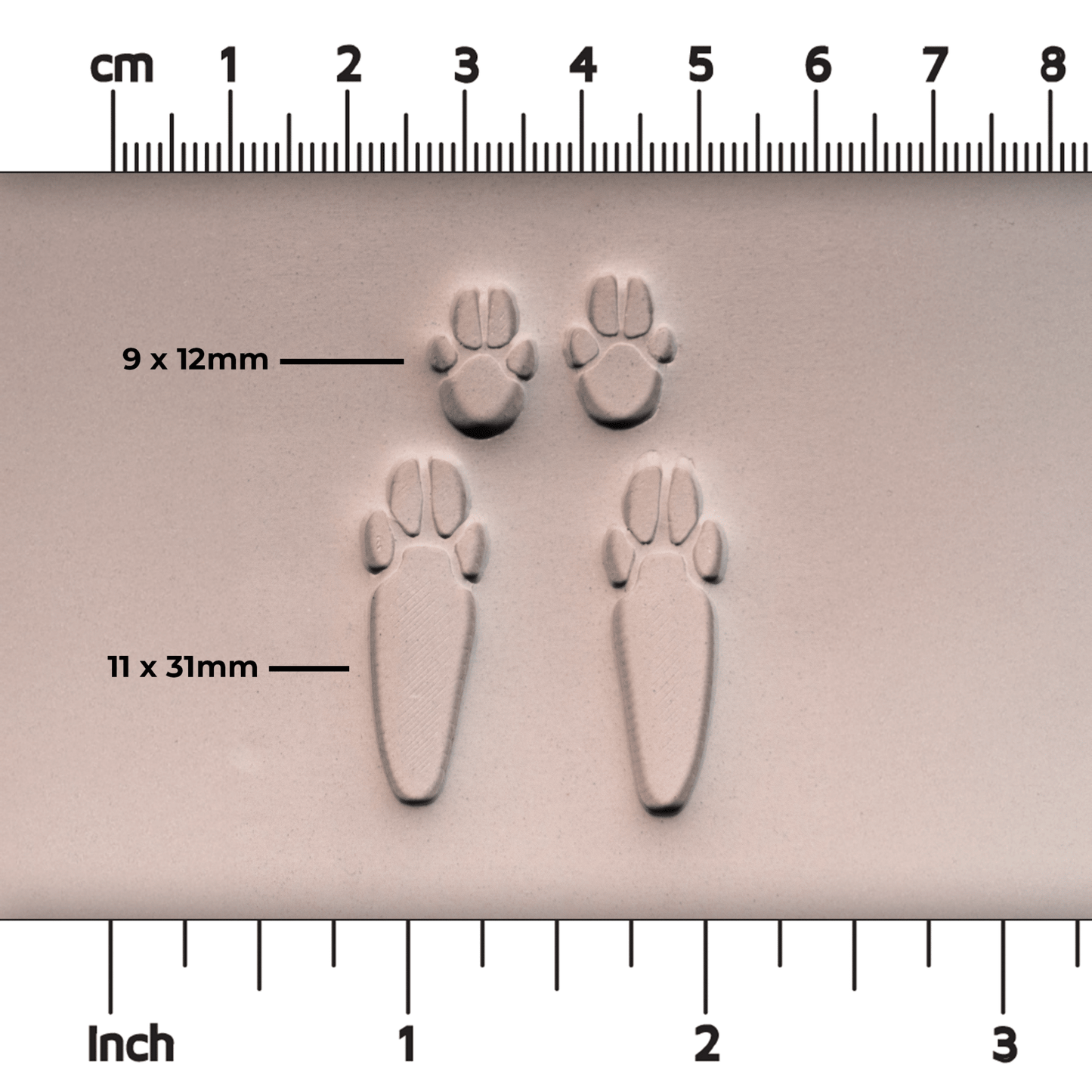 Rabbit Paw Stamp Set - CraftSource Market: Craft Supplies & Kits Stamps