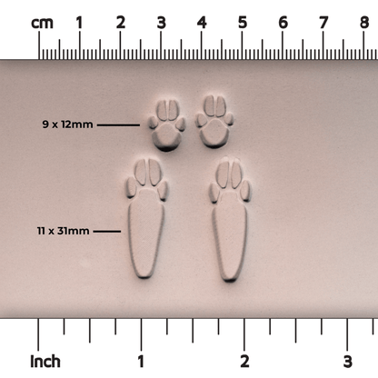 Rabbit Paw Stamp Set - CraftSource Market: Craft Supplies & Kits Stamps