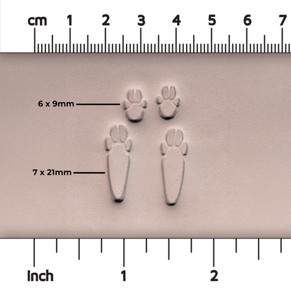 Rabbit Paw Stamp Set - CraftSource Market: Craft Supplies & Kits Stamps