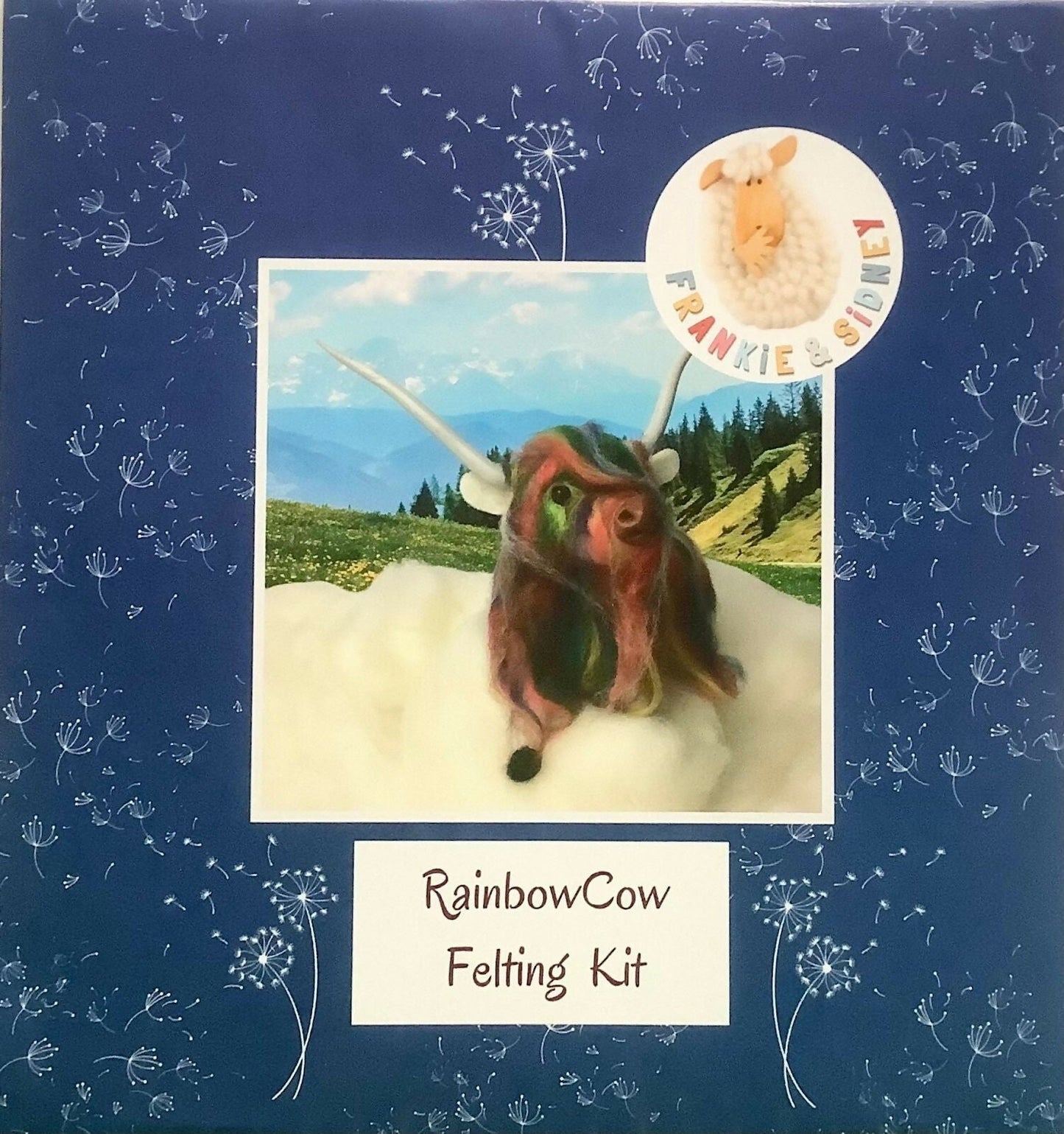Rainbow Cow Model Felting Kit - CraftSource Market: Craft Supplies & Kits