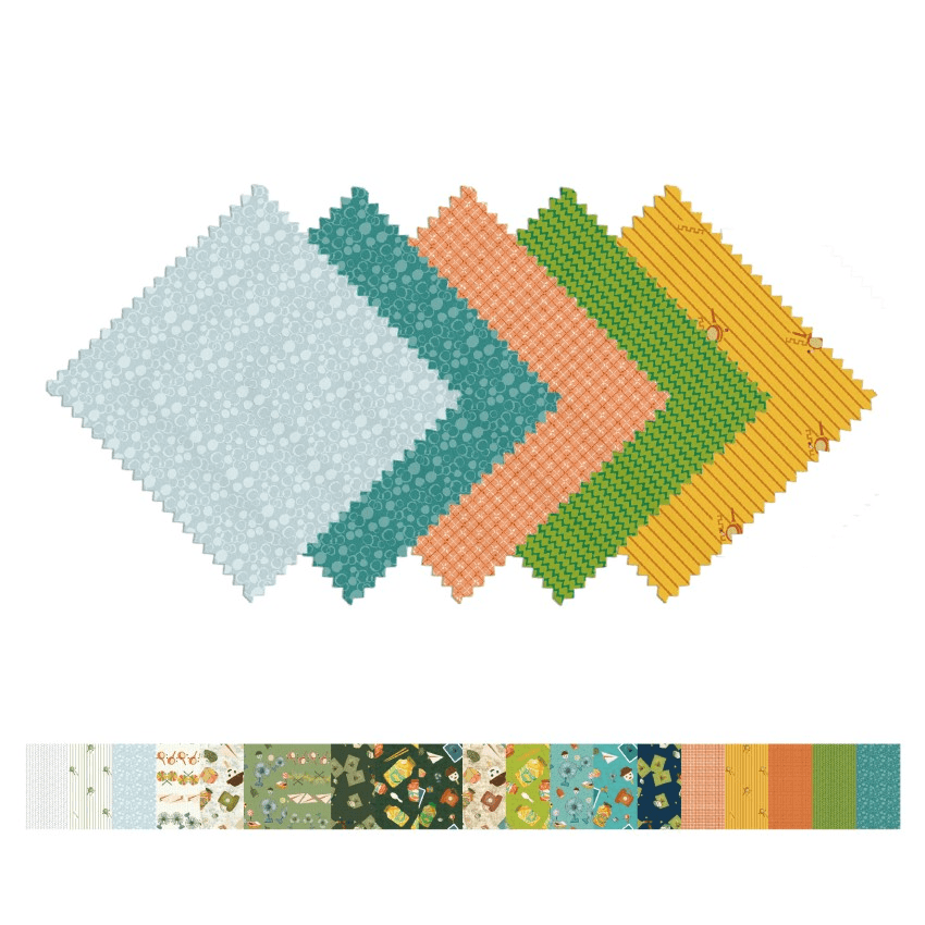 Retro Mix 40Pcs Charm Pack - CraftSource Market: Craft Supplies & Kits Charm Pack