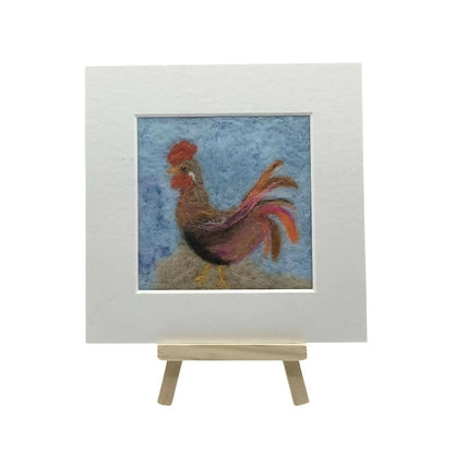Rooster Mini Picture Felting Kit - CraftSource Market: Craft Supplies & Kits