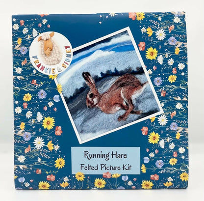 Running Hares Felted Picture Kit - CraftSource Market: Craft Supplies & Kits